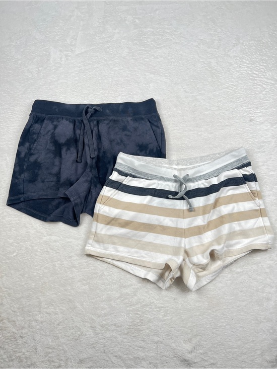 Old Navy Pants - Old Navy Vintage Vibes Mid Rise Sweat Shorts Lot Size S Stripe Tie Dye 3”